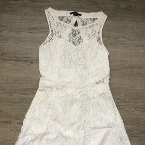 White lace dress